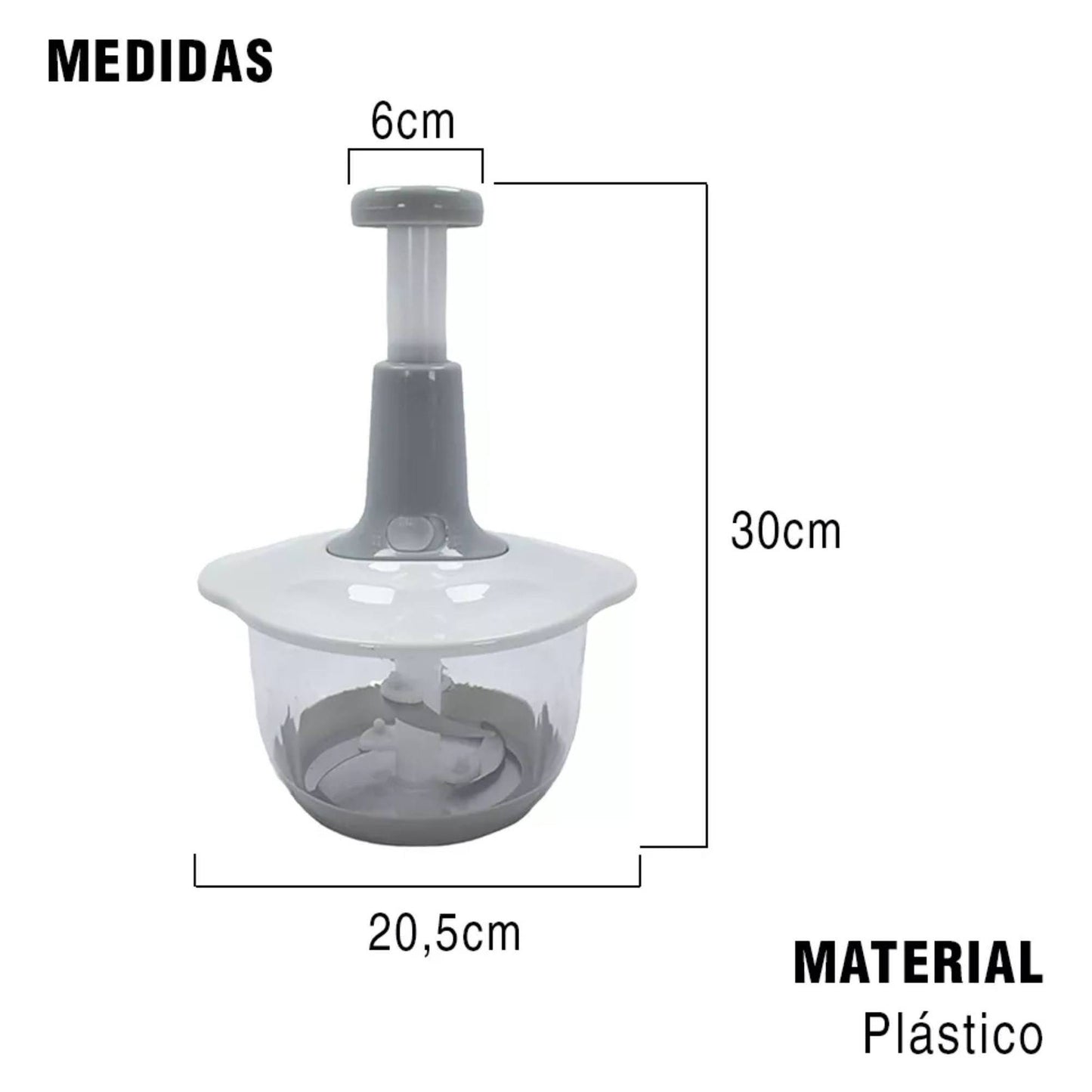 PICADORA DE CARNE MANUAL DE 2L