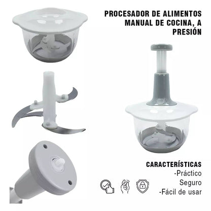 PICADORA DE CARNE MANUAL DE 2L